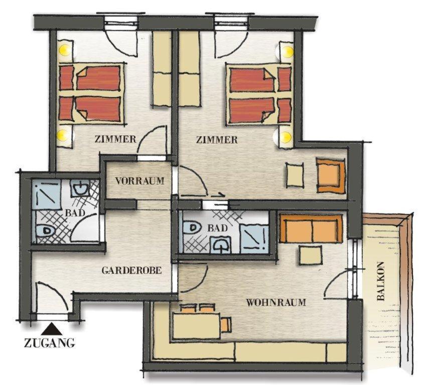 Haus Pregenzer Apartment Fiss Ngoại thất bức ảnh